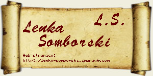 Lenka Somborski vizit kartica